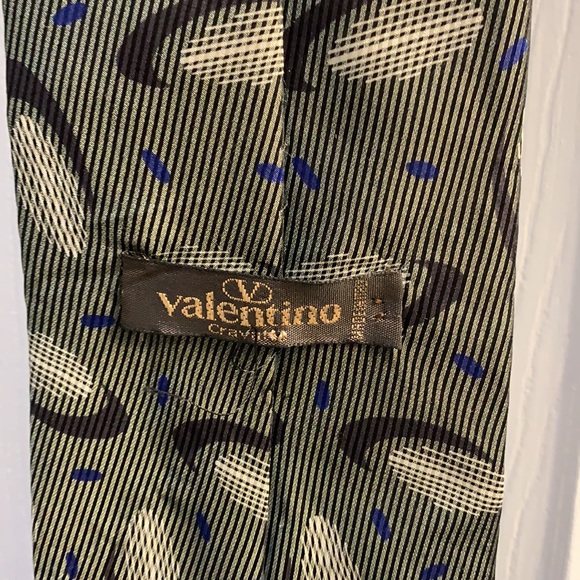 VALENTINO GREEN MULTICOLOR TIE - Picture 5 of 6